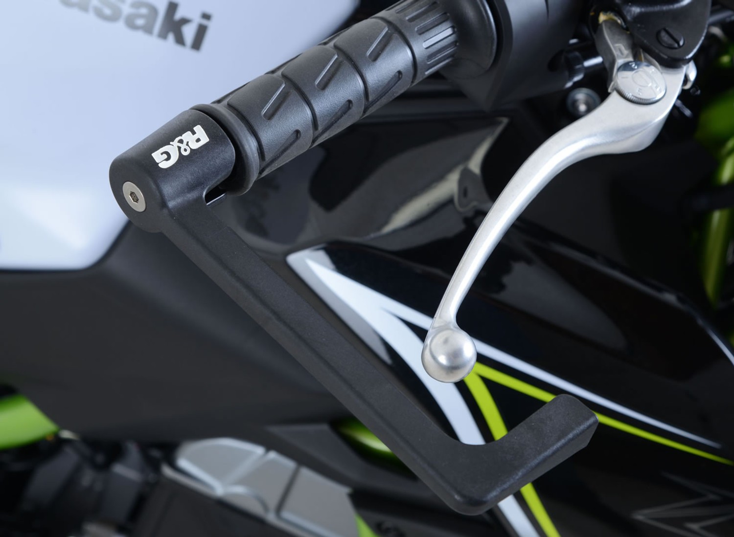 R&G Racing Moulded Lever Guard for Kawasaki Z650 '05-'22, Ninja 650 '17-'22 R&G Racing Moulded Lever Guard for Kawasaki Z650 '05-'22, Ninja 650 '17-'22